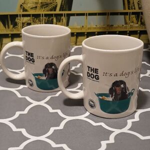 2 mugs cups The Dog Artist Collection